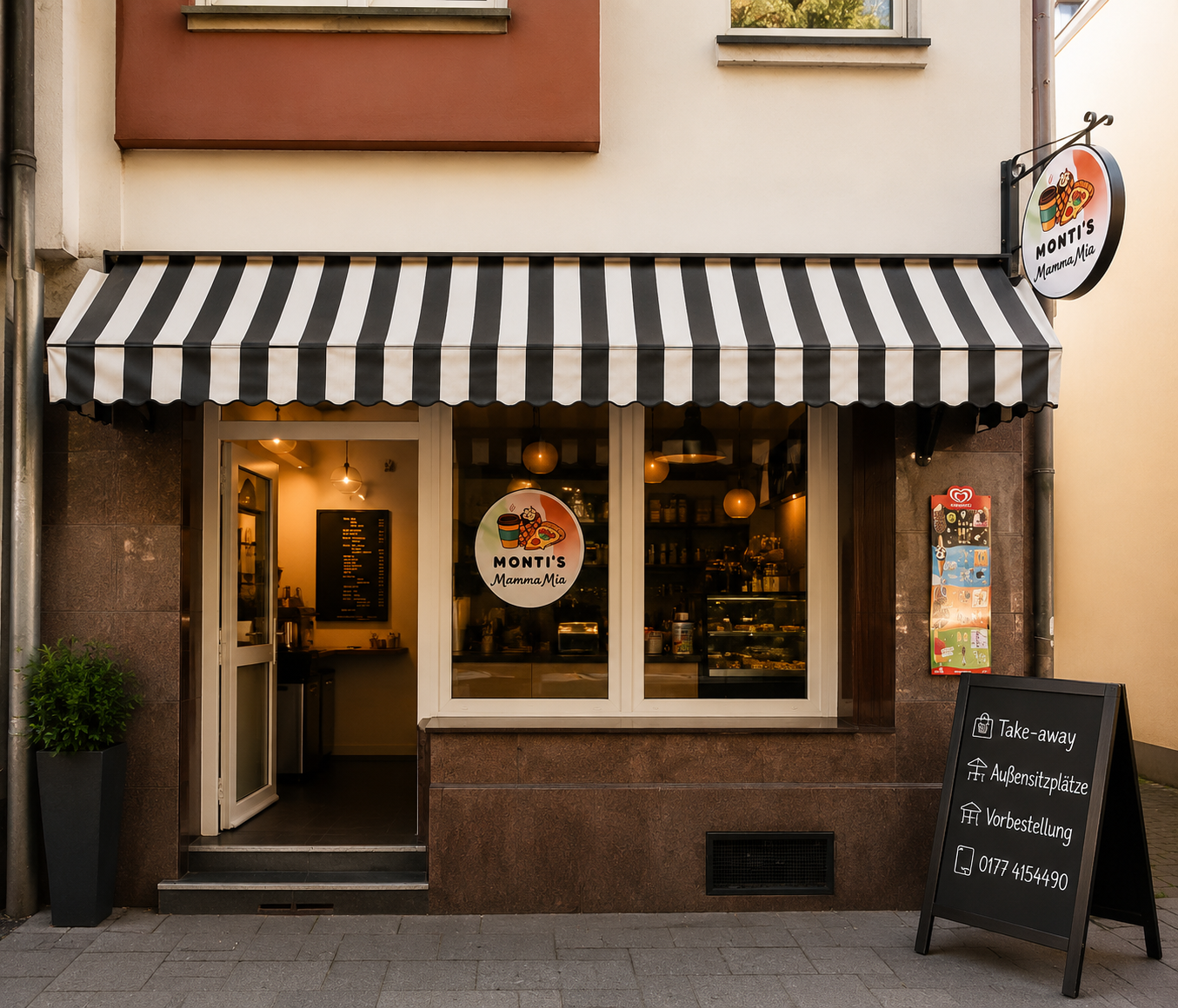 Monti's Mamma Mia Laden in Köln mit gemütlicher Atmosphäre